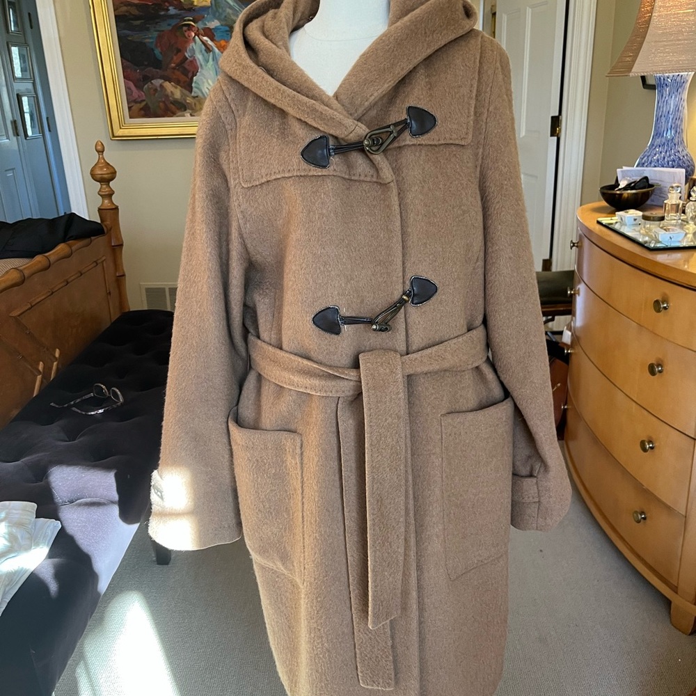 Wool camel coat